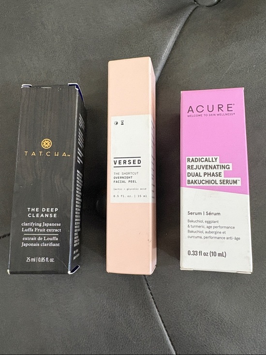 Other - New Skincare Bundle Lot – Tatcha + Versed + Acure (3 Items NIB)